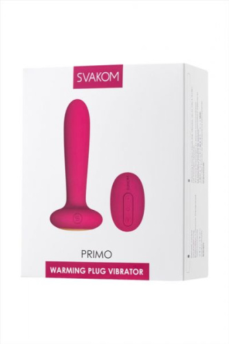 Svakom Primo - универсальный стимулятор с подогревом, 10х2.6 см (розовый)