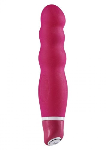 Taboom My Favorite Mini Ribbed Vibe - волнистый мини вибратор, 12х3 см (черный)