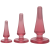 Doc Johnson Crystal Jellies - Pink, набор анальных пробок, диаметр от 2 см до 4 см (розовый) Doc Johnson Crystal Jellies - Pink, набор анальных пробок, диаметр от 2 см до 4 см (розовый)