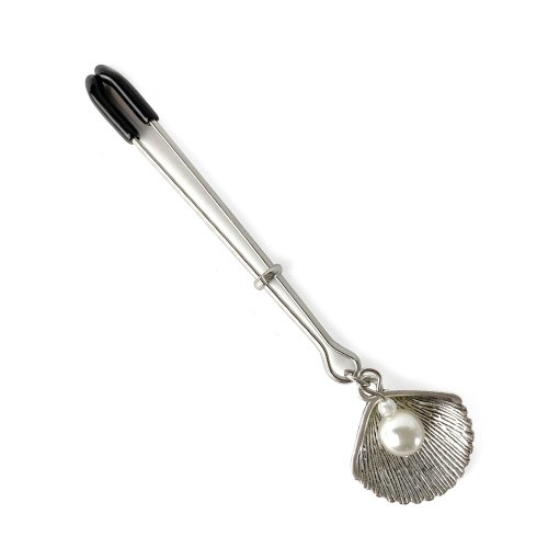 Art of Sex Clit Clamp Silver Pearl - Затискач для клітора, (сріблястий) - купити в Києві, Україні