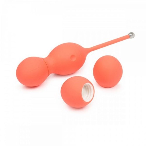 We-Vibe Bloom + Лубрикант 50 мл - тренажер для интимных мышц, 9х3.3 см (розовый)