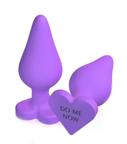 Blush Play With Me Candy Heart Do Me - Анальная пробка, 9 см (фиолетовый)