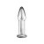 LoveToy 5" Glass Romance Anal Plug Clear - Стеклянный фаллос, 12.2х3.5 см (прозрачный)