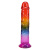 Дилдо Doc Johnson Crystal Jellies 8.5 Inch Сlassic Dong Rainbow, 21,6 см - купити в Україні | Секс шоп SEX-SHOP.ua