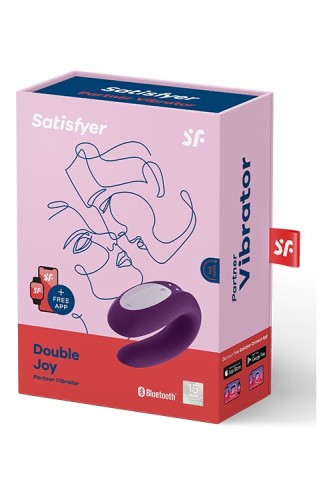 Вибратор для пар со смарт управлением Satisfyer Double Joy