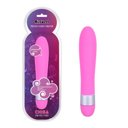 MisSweet Precious Passion Vibrator - Классический мультискоростной вибратор, 17х3.2 см (розовый)