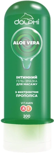 Dolphi Aloe Vera - Гель-смазка для массажа, 200 мл
