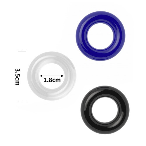 LoveToy - Power Plus Triple Donut Ring Set - Набор эрекционных колец, 3 шт