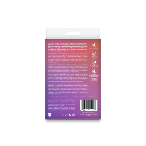 Дилдо с вибрацией NS Novelties Colours Curve Vibrating 5" Dildo