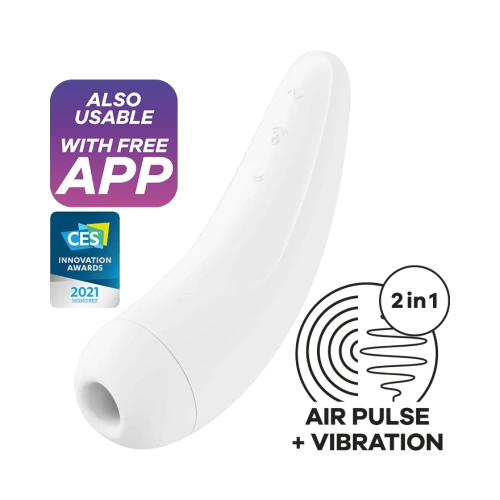 Вакуумний стимулятор клітора Satisfyer Curvy 2+ - купити в Києві, Україні