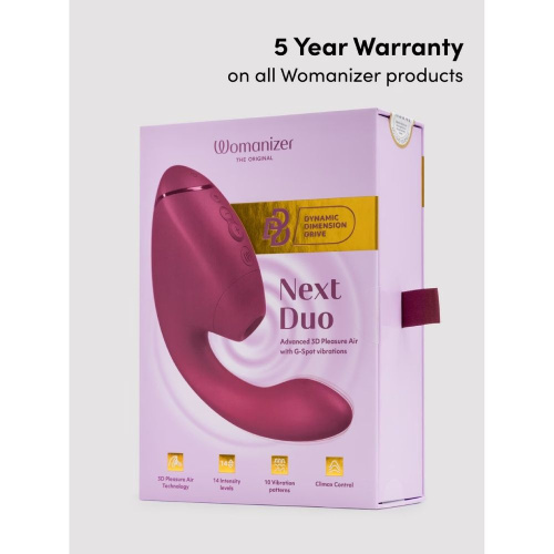 Вібратор з вакуумним стимулятором Womanizer Next Duo - купити в Україні | Секс шоп SEX-SHOP.ua