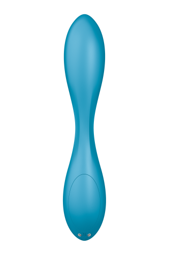 Satisfyer G-Spot Flex 1 - Гибкий вибратор с фиксацией формы, 19.5х3.2 см (голубой)