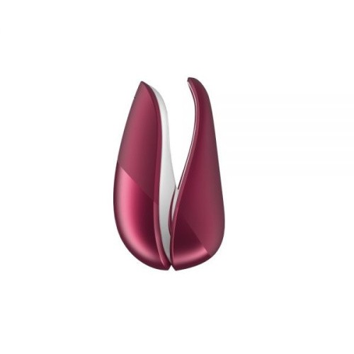 Womanizer Liberty Red Wine + Лубрикант 50 мл - Вакуумный стимулятор клитора, 10.4х5.5 см (бордовый)