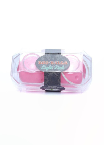 Boss Duo-Balls Light Pink - Вагинальные шарики, 21х3,3 см (розовый)