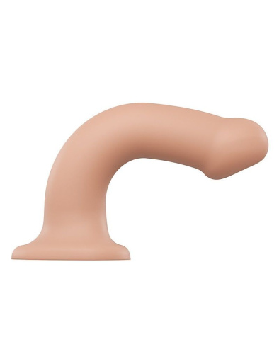 Strap-On-Me Dual Density Dildo, L - Насадка для страпона, 19х3.7 см., (телесная)