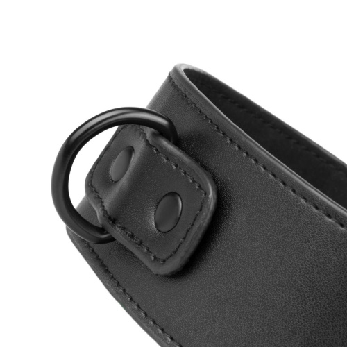 Bedroom Fantasies Collar & Cuffs - Наручники з нашийником, (чорний) - купити в Києві, Україні