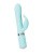Pillow Talk Lively Teal - Роскошный вибратор с кристаллом Сваровски для точки G, 24х3.7 см (бирюзовый)