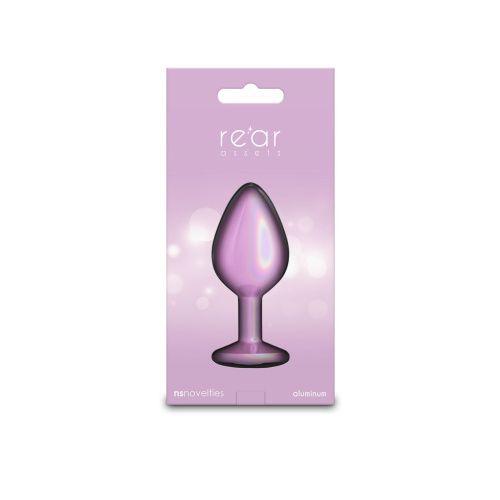 Анальна пробка NS Novelties Rear Assets - Iridescent Pink, M - купити в Україні | Секс шоп SEX-SHOP.ua