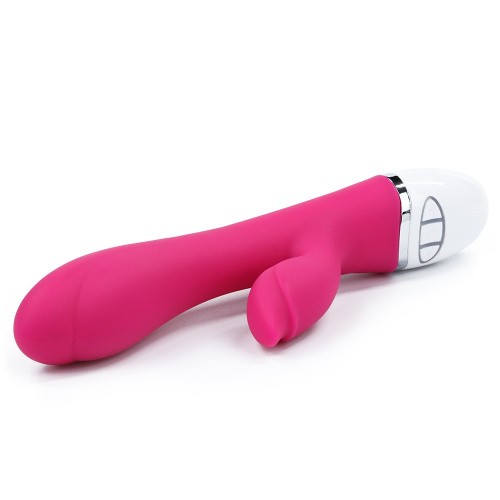 LoveToy - Dreamer II Vibrator Rose Red - Вибратор с клиторальным отростком, 21.5х3.5 см (розовый)