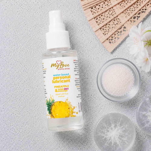 2в1 лубрикант и массажный гель - MyLove Aroma Series Intim&Massage Pineapple, 50 мл
