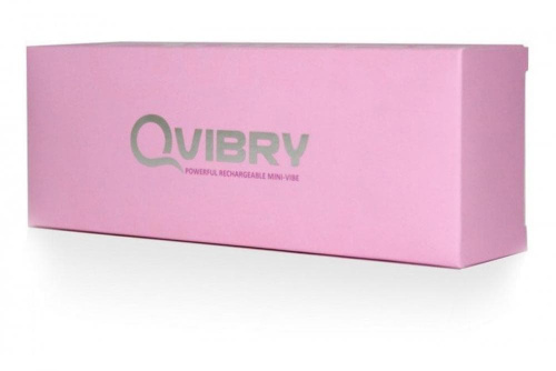 Qvibry Mini Vibe Pink - Миниатюрный вибратор, 12х2 см