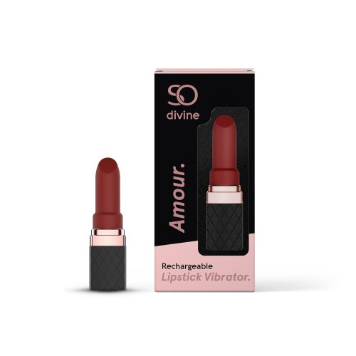 So Divine  Amour мини вибратор в форме помады, 8.6 см
