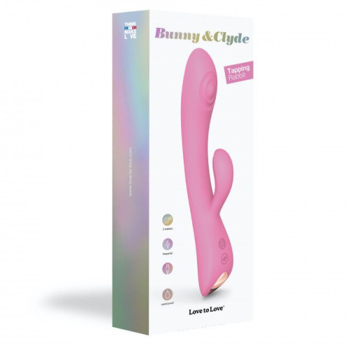 Love To Love Bunny & Clyde pink passion - Вибратор-кролик 22,5 см (розовый)
