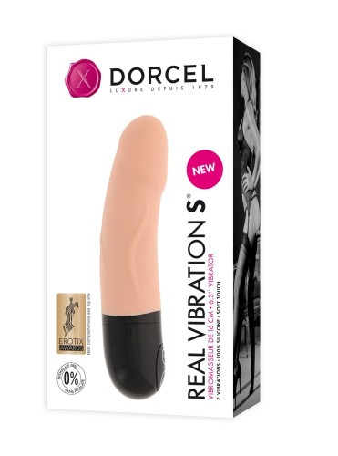 Dorcel Real Vibration S Flesh вибратор 10 режимов,  16.2х3.7 см (телесный)