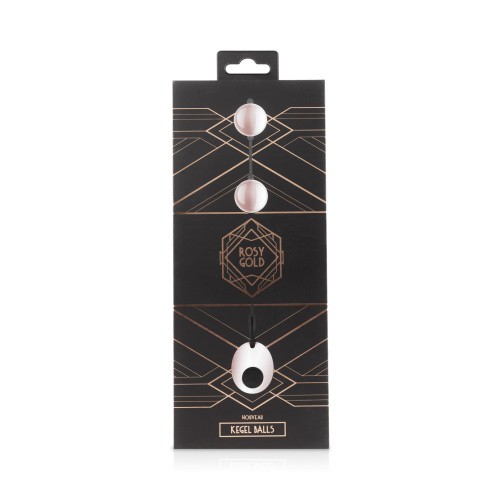 Rosy Gold - Nouveau Kegel Balls - Металлические вагинальные шарики, 2.8 см., (золотистые)