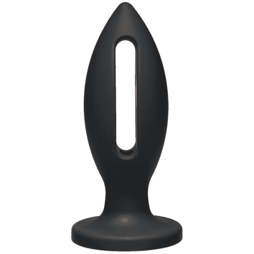 Doc Johnson Kink Lube Luge Premium Silicone Plug 5" - силиконовая анальная пробка, 12,7х4,8 см (черный)