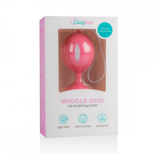 EasyToys Wiggle Duo - Вагинальные шарики, 10 см (розовый)