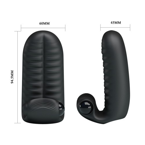 LyBaile Pretty Love Abbott Finger Vibrator - Вибронасадка на пальцы, 9.4х4.5 см