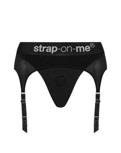 Strap-On-Me Rebel Harness - M - трусы для страпона с подвязками для чулок