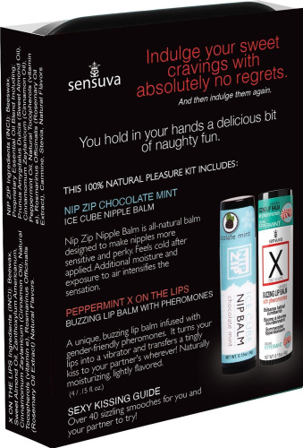 Подарочный набор Sensuva Lips & Nips Pleasure Kit Chocolate Peppermint