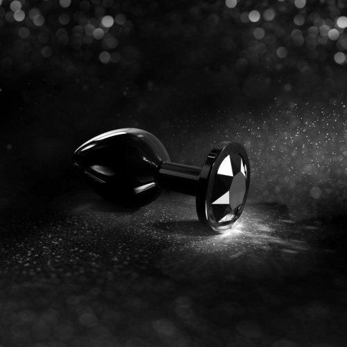 Dorcel - Diamond Plug - Металева анальна пробка з прикрасою у вигляді кристала (чорна) М - купити в Києві, Україні