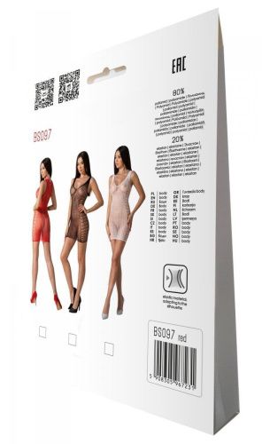 Мини-платье с вертикальным узором Passion BS097, One Size