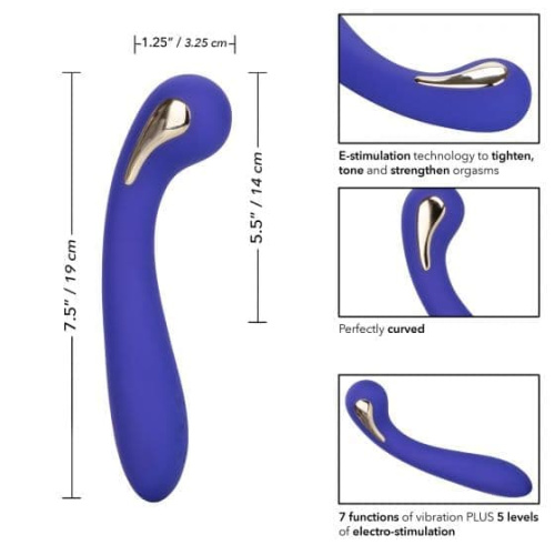 CalExotics Estim Petite G Wand - вибромассажер точки G с электростимуляцией, 14х3,25 см.