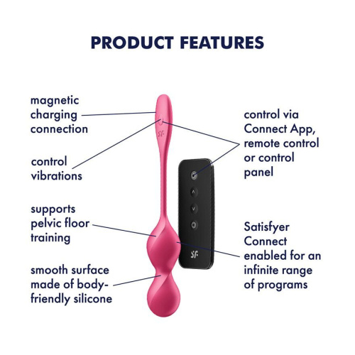 Вагінальні кульки Satisfyer Love Birds 2 Connect App - купити в Києві, Україні
