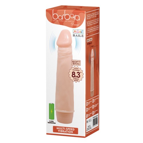Baile Barbara Dwarf Vibrator Flesh - Вибратор, 21.5х4 см (телесный)