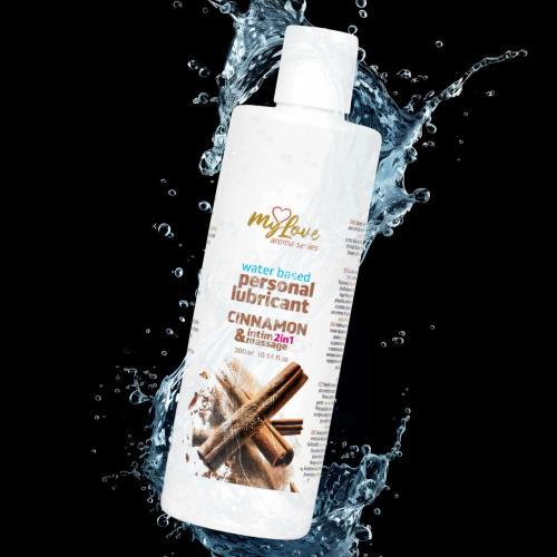 2в1 лубрикант и массажный гель - MyLove Aroma Series Intim&Massage Cinnamon, 300 мл
