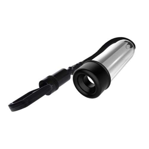 Penis Pump - Вакуумная помпа с насадками, 19х5.5 см (прозрачный)