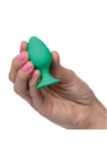 CalExotics Cheeky Buttplug Green - Набор анальных пробок, 9х5 см, 5х3,25 см.