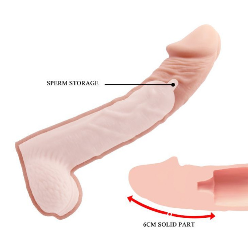 Подовжуюча насадка на член Baile Penis Sleeve, +8 cm - купити в Україні | Секс шоп SEX-SHOP.ua