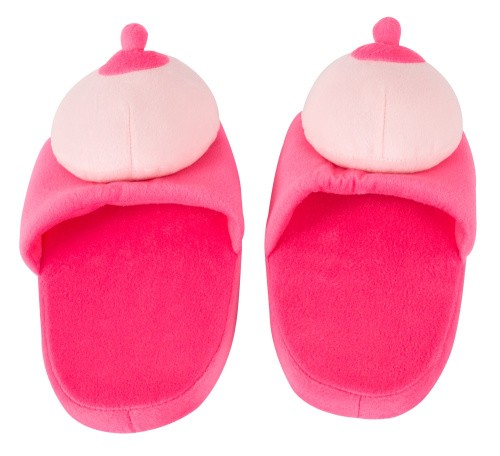 Busen-Puschen Pink - Домашні капці з шикарними грудьми (рожевий) - купити в Києві, Україні