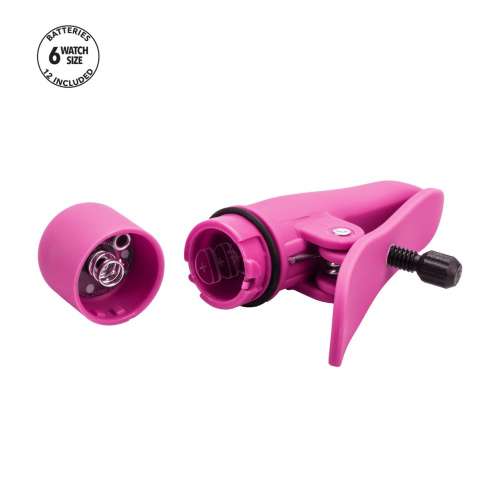 CalExotics Nipplettes - Виброзажимы для сосков, 7х2 см (розовый)