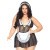 Leg Avenue-Roleplay Fantasy French Maid + Black/White - Комплект для пышной горничной, XL\XXL Leg Avenue-Roleplay Fantasy French Maid + Black/White - Комплект для пышной горничной, XL\XXL