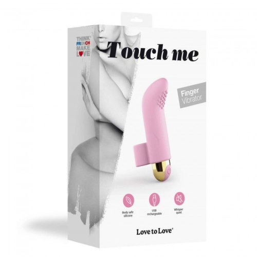 Love To Love Touch Me Rose - вібратор на палець, що перезаряджається, 8,6х5,3 см (рожевий) - купити в Києві, Україні