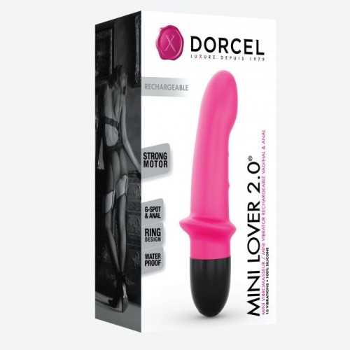 Dorcel Mini Lover Magenta 2.0 - Перезаряжаемый вибратор для точки G и массажа простаты, 10х3.3 см (розовый)