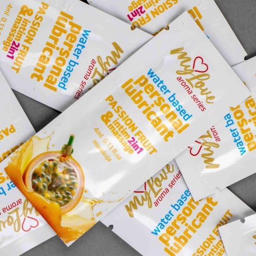 2в1 лубрикант и массажный гель - MyLove Aroma Series Intim&Massage Passion Fruit, 4 мл
