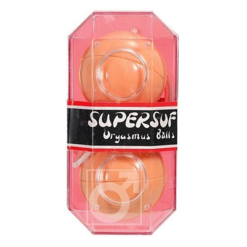 Вагинальные шарики Supersoft, 3,5 см (черный)